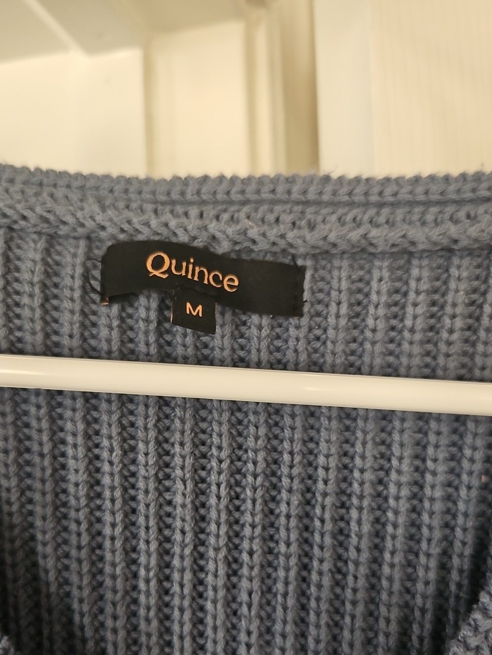 Quince Glacier Blue Fisherman Sweater - Picture 2 of 4